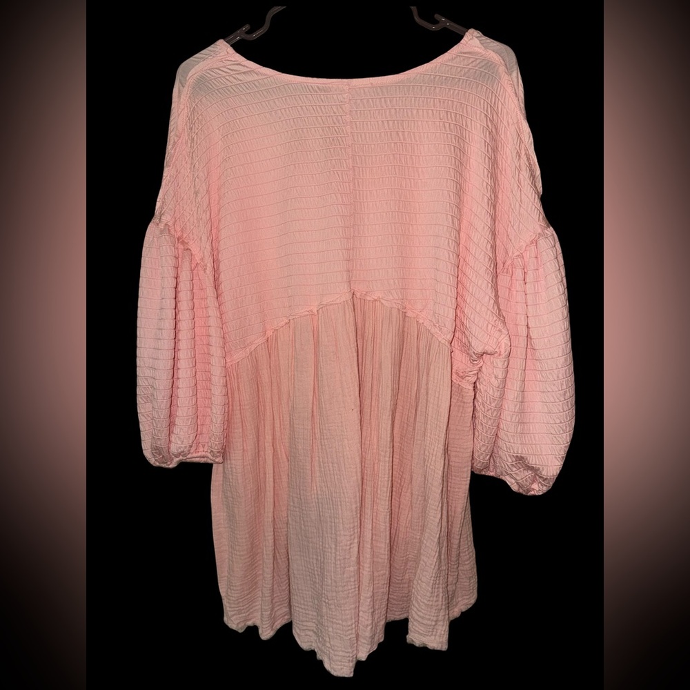 AEMI & Co. V-Neckline Boho Babydoll Top - Picture 6 of 8